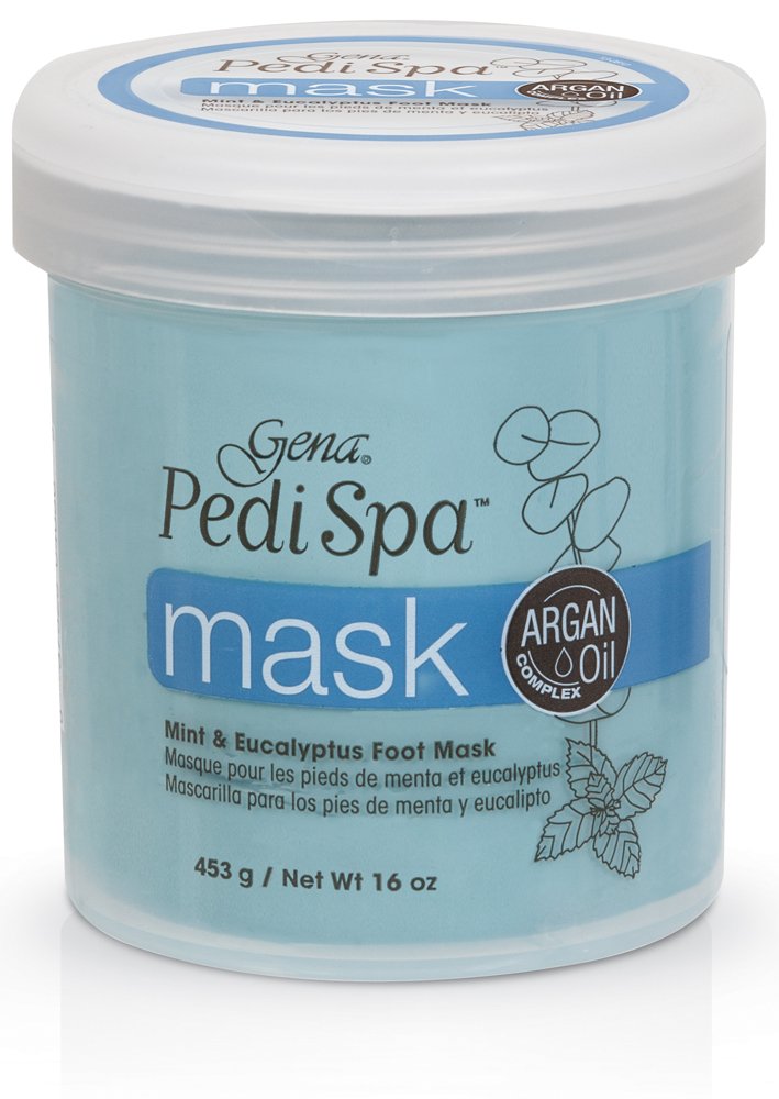 Gena Pedi Spa Mask With Argan Oil Complex, 16 Ounce - Spa Quality Foot Treatment