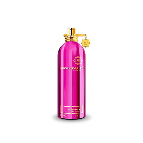 MONTALE Roses Musk Eau de Parfum Spray 3.3 Fl Oz - Luxurious Floral Scent for Women, Long-lasting Fragrance, Elegant Gift Option