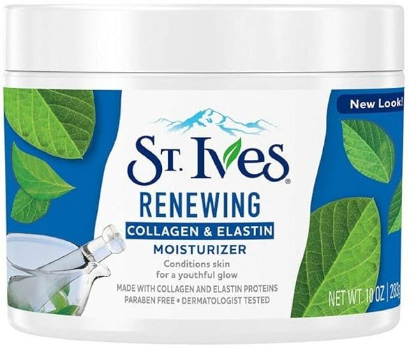 St. Ives Renewing Collagen & Elastin Moisturizer, 10 Oz, Pack Of 5 - Hydrating Skin Care