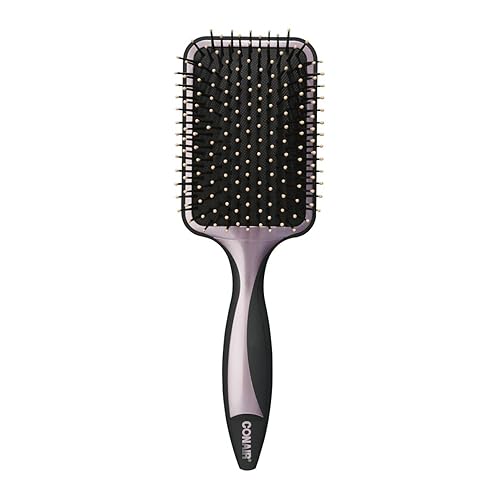 Conair Diamond Ceramic Hair Brush - Silver, Heat-Resistant, Perfect For Smooth Styling