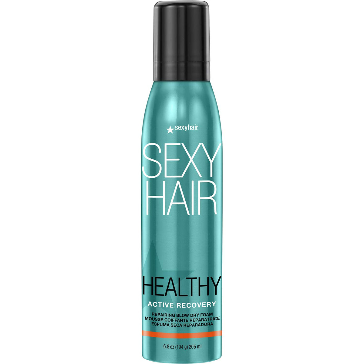 Sexyhair Healthy Active Recovery Blow Dry Foam, 6.8 Oz - Reduces Breakage, Repairs All Hair Types