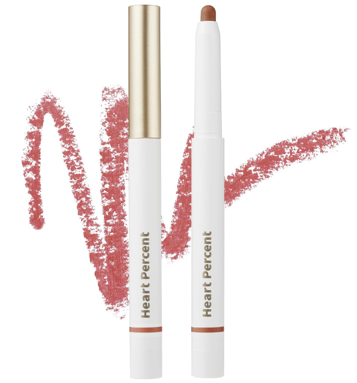 Heart Percent Mood Lip Pencil - Long-Lasting Creamy Lip Crayon, 0.8G, Fig Rose