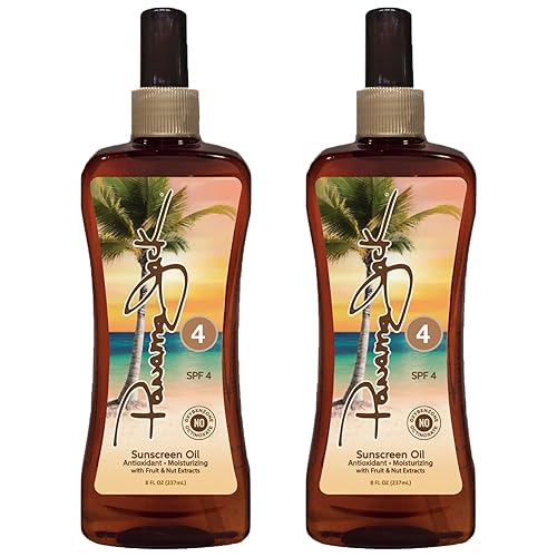 Panama Jack Spf 4 Sunscreen Tanning Oil - Paba & Paraben Free, 8 Fl Oz (Pack Of 2