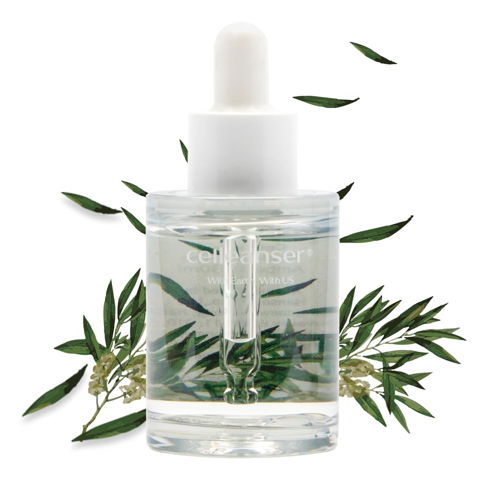 Celleanser Real Tea Tree Ampoule 100% Pure Extract Water For Facial Skin Care 30Ml