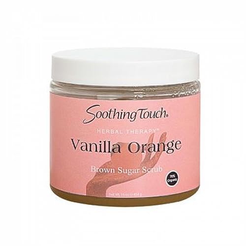 Soothing Touch Brown Sugar Scrub With Vanilla Orange, 16 Oz - Gentle Exfoliating Body Care