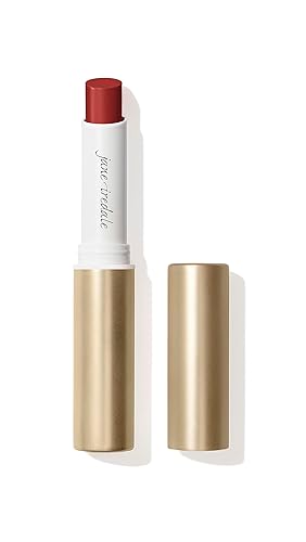 Jane Iredale Colorluxe Hydrating Lipstick, Scarlet, Vegan, Creamy Moisture, Satin Finish, 0.