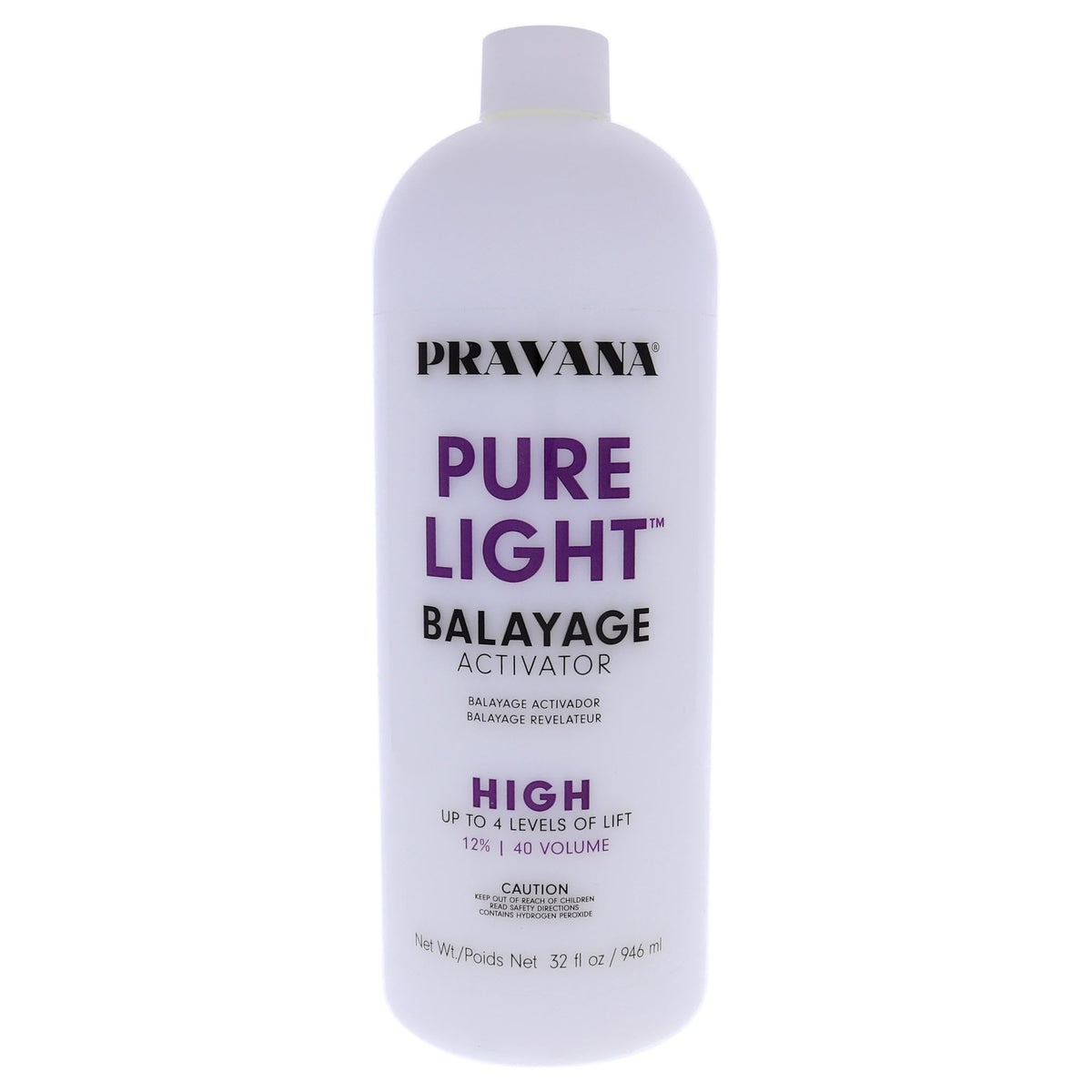 Pravana Pure Light Balayage Activator  High Unisex Activator 32 oz White