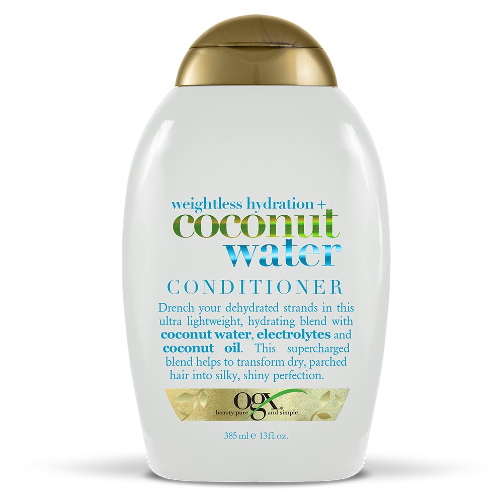 Ogx Weightless Hydration Coconut Water Conditioner, 13 Oz - Sulfate-Free, Moisturizing Formula