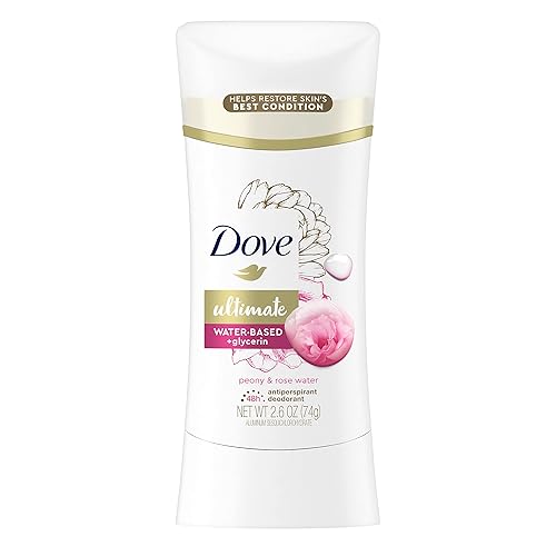 Dove Deodorant Peony & Rose Water, 2.6 Ounce - Long-Lasting Freshness & Gentle Care