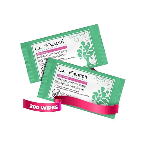 La Fresh Makeup Remover Wipes, 200Ct - Biodegradable Face, Eye & Lip Cleanser With Vitamin E