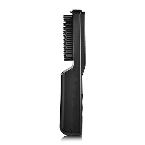 StyleCraft Heat Stroke Cordless Beard & Hair Straightener Brush - Anti-Scold, Black