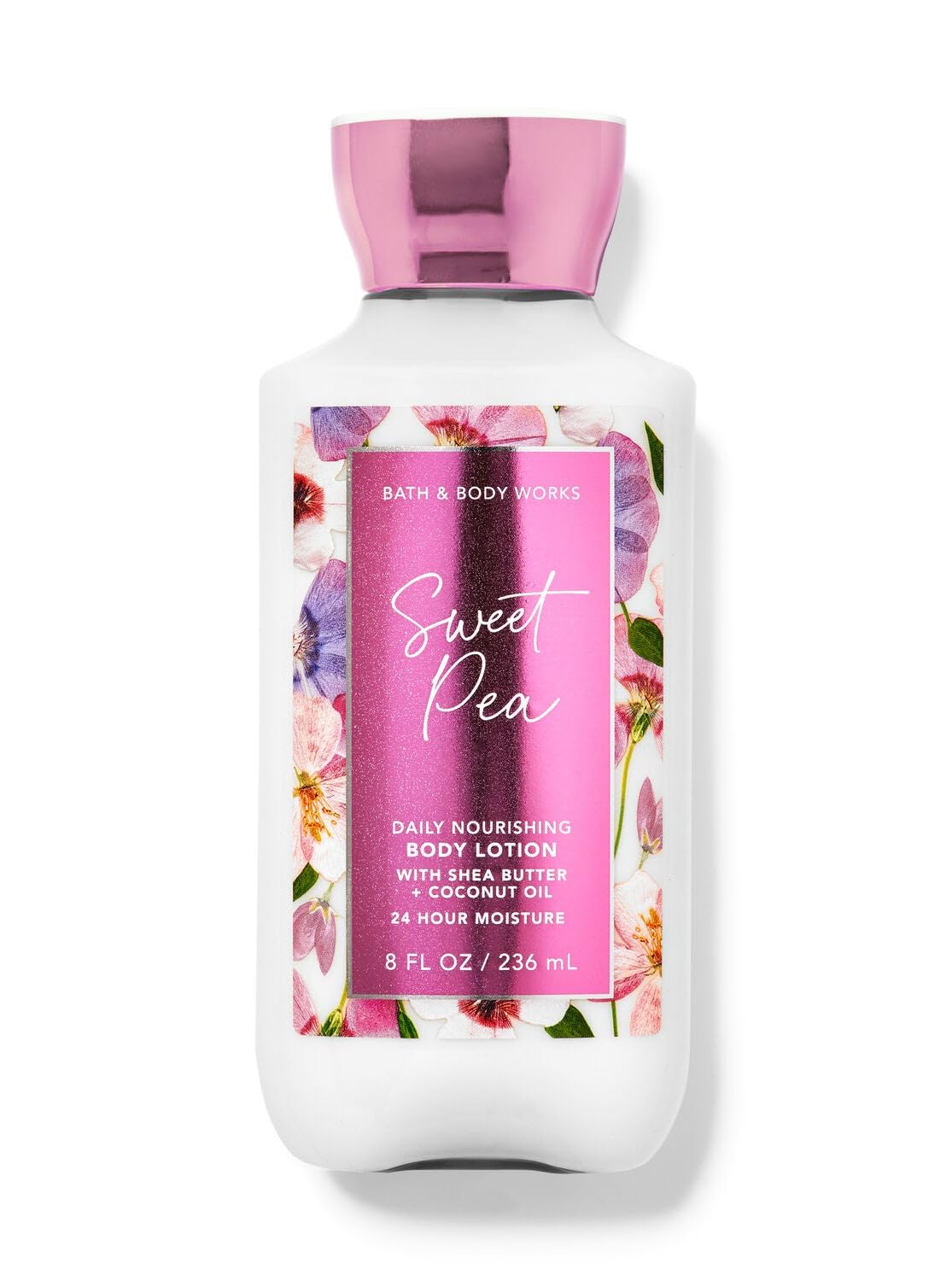 Bath & Body Works Sweet Pea Body Lotion 8 Oz - Signature Collection, Pink Moisturizer