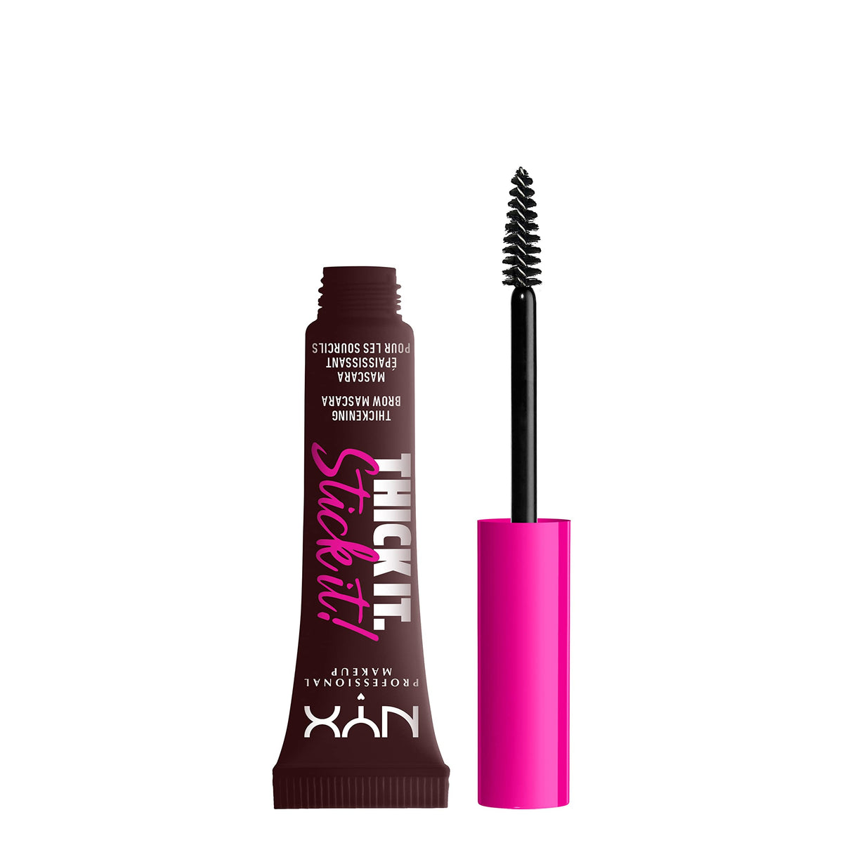 Nyx Professional Makeup Thick It Stick It Brow Gel - Espresso, 0.23 Fl Oz, Thickening Mascara