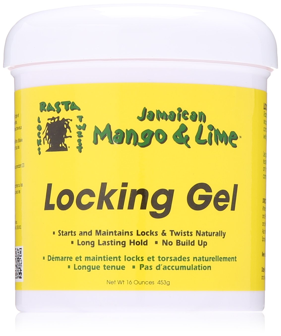 Jamaican Mango Locking Hair Gel - 16 Ounce, Yellow - Strong Hold For Natural Styles