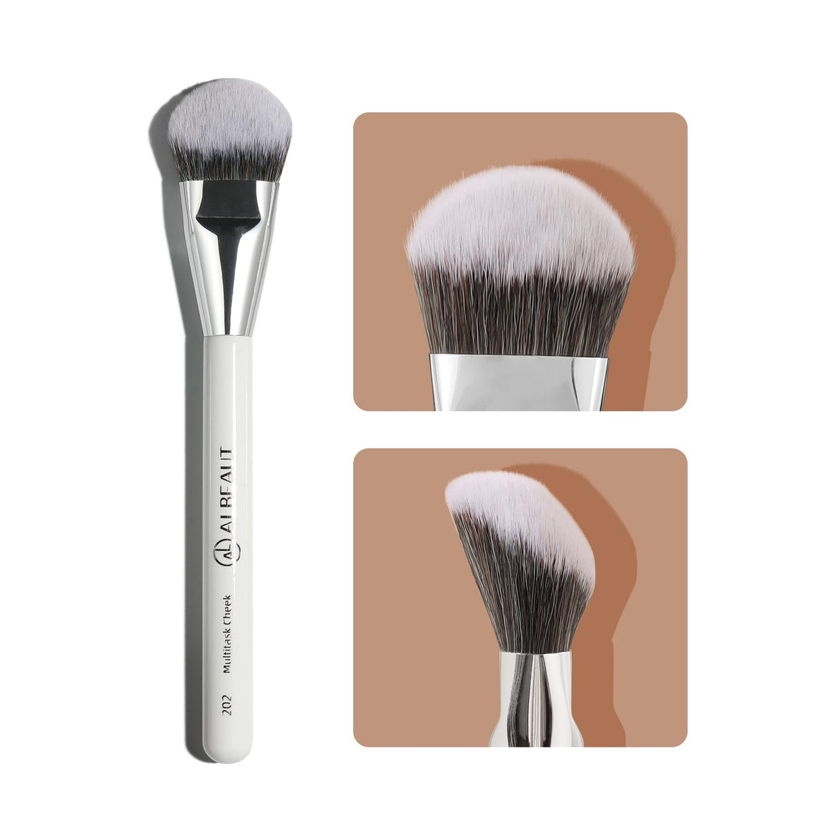 Albeaut Angled Blush Brush - Flawless Face Makeup Tool For Liquid & Cream Cheek Products