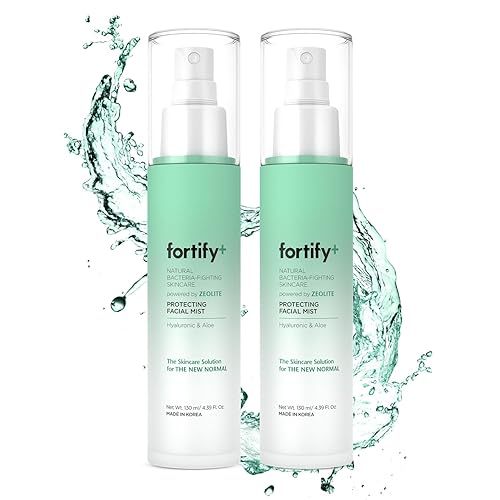 Fortify Hydrating Facial Mist Spray - Hyaluronic Acid & Aloe - Anti-Aging - 2 Pack