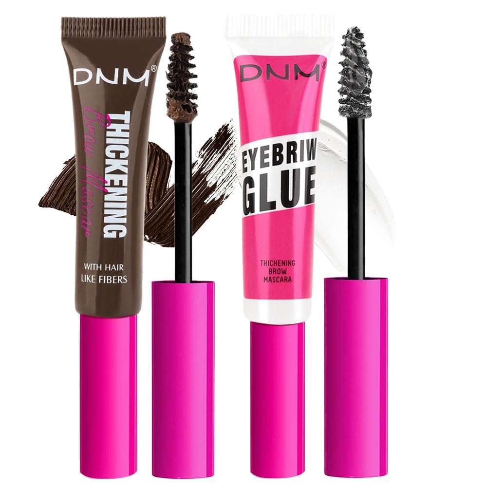 Bingbrush Tinted Thickening Brow Mascara 2Pcs Waterproof & Transfer-Proof Eyebrow Filler