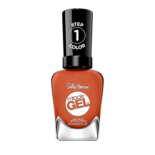 Sally Hansen Miracle Gel Nail Polish, A Hot Minute, 0.5 Fl Oz, Long Lasting, No Uv Lamp Needed