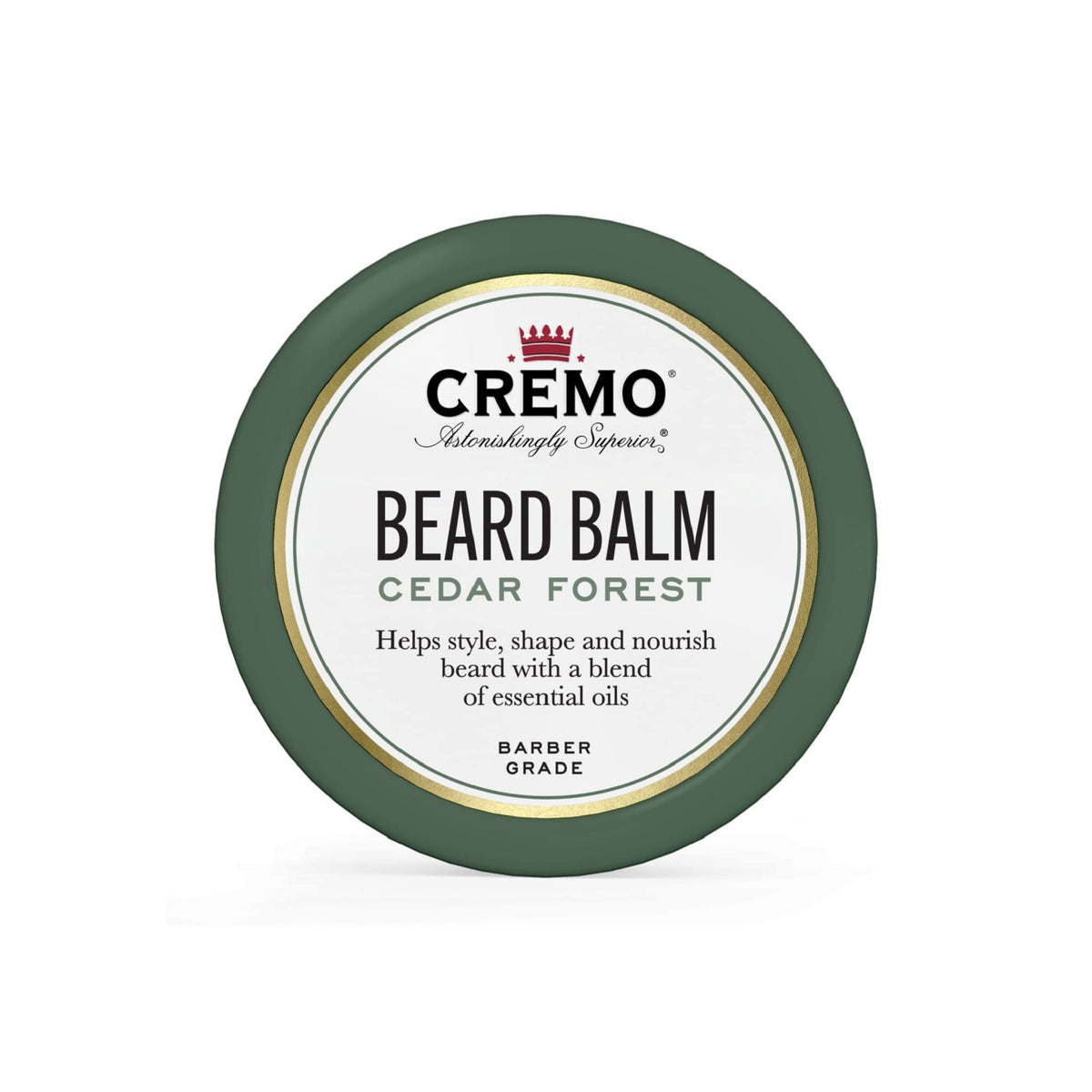 Cremo Beard Balm, Forest Blend - Nourishes, Shapes & Moisturizes Facial Hair, 2 Ounce