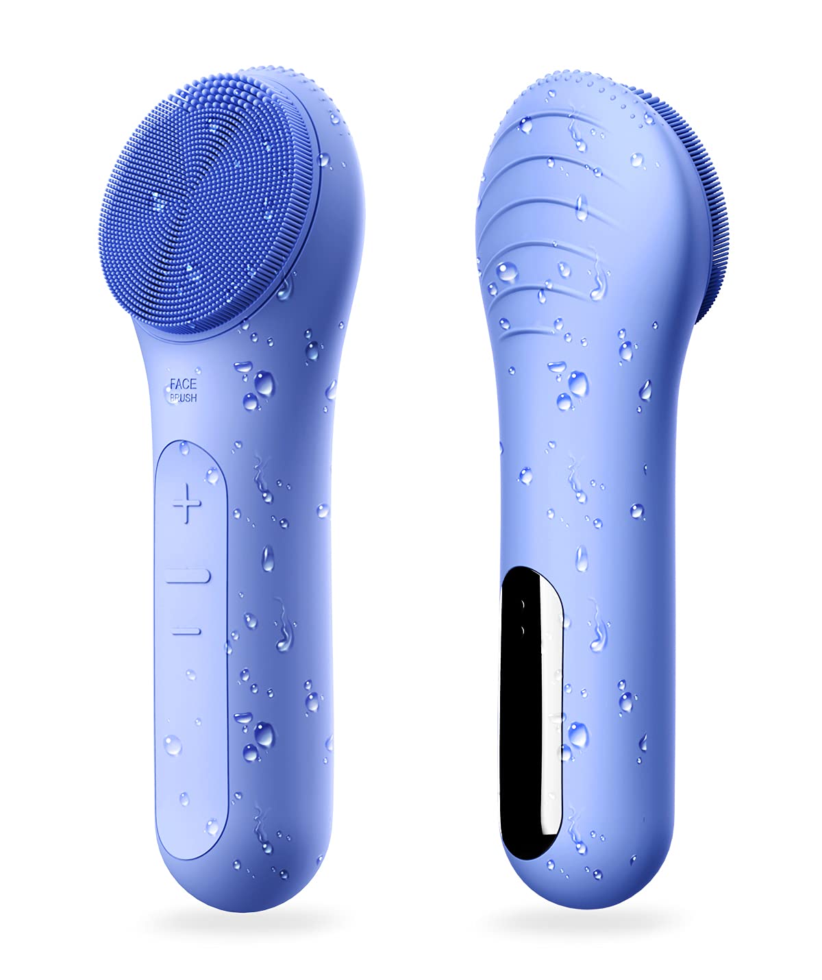 Någracoola Blue Waterproof Facial Cleansing Brush - Rechargeable Exfoliating Face Scrubber Set