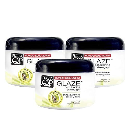 Elasta QP Maximum Hold Conditioning Shining Gel, 6 Oz, Pack of 3 - Hair Styling Gel