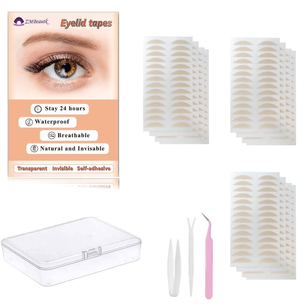 Zmbeautk 780Pcs Skin Color Eyelid Tape Stickers For Instant Eye Lift - No Surgery Needed