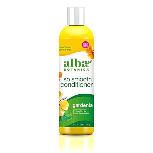 Alba Botanica So Smooth Gardenia Conditioner, 12 Oz, Nourishing Hair Care, Sulfate-Free