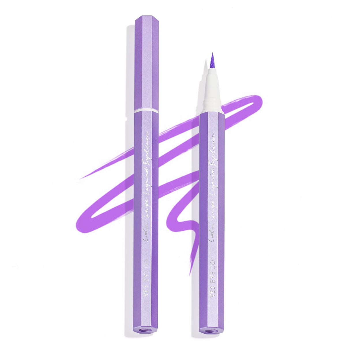 Yes.Eye Do Purple Eyeliner - Fast Drying, Smudgeproof, Felt Tip, Easy To Remove, Lavender Whisper