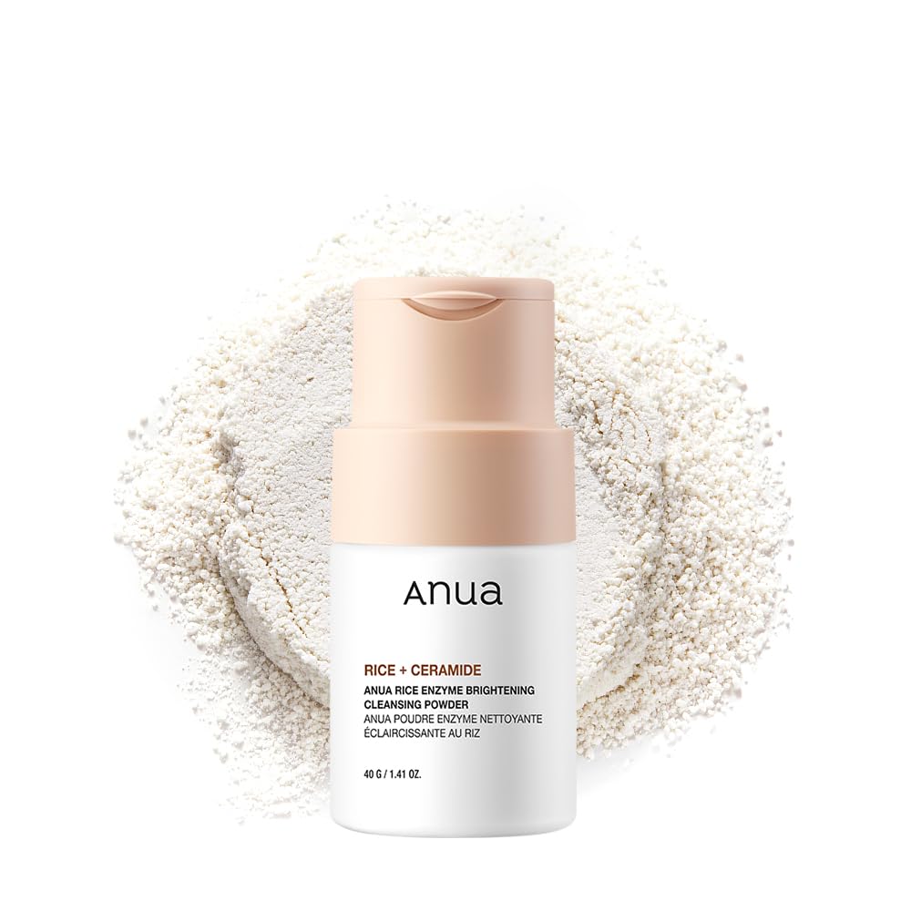 Anua Rice Enzyme Brightening Cleansing Powder, Gentle Face Wash For Radiant Skin, 40G