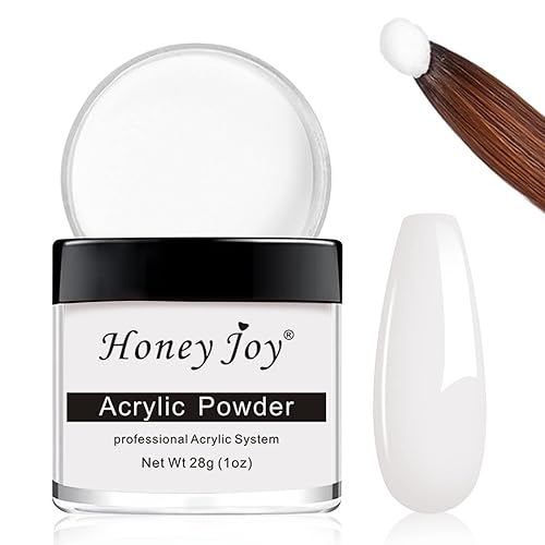 Honey Joy 28g Acrylic Powder for Nail Extension - White Clear Red Nude French Manicure