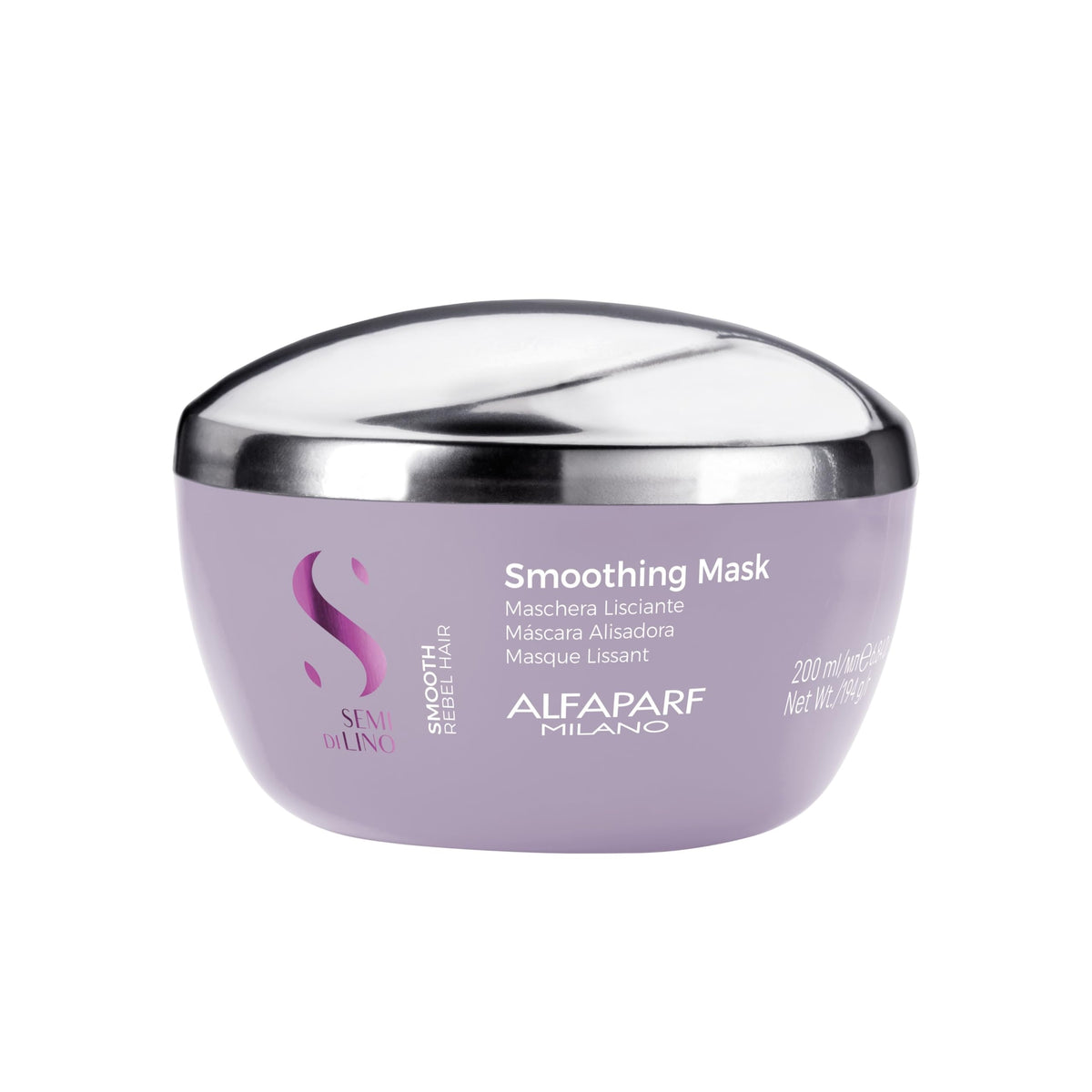 Alfaparf Milano Semi Di Lino Smooth Mask for Frizzy and Rebel Hair  Intensive Detangling Hair Treatment  Controls Frizz  Stra