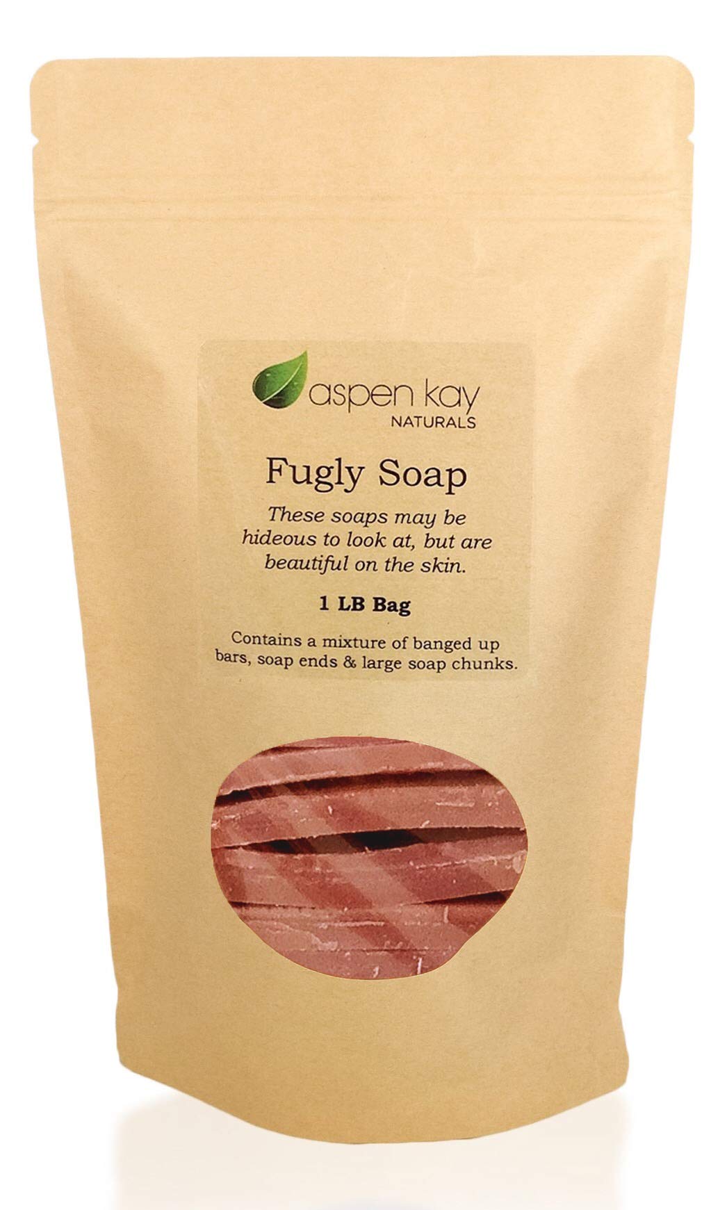 Aspen Kay Naturals Fugly Soap - 1 Lb Natural & Organic Aloe Vera & Oatmeal Soap Chunks