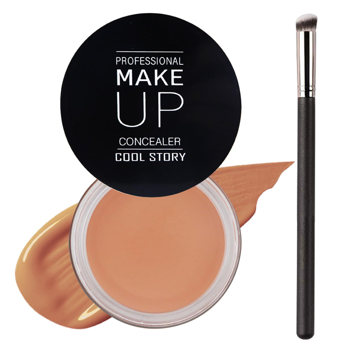 Lingyun Under Eye Concealer Palette - Full Coverage, Waterproof, Blemish & Dark Circle Corrector, Tan