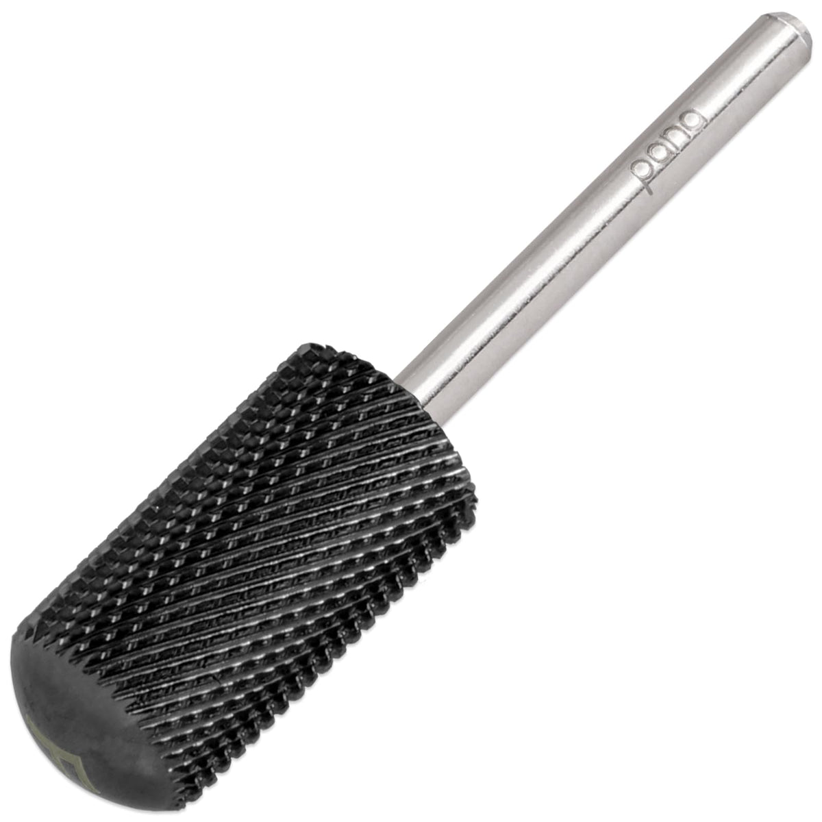 Pana Large Barrel Nail Drill Bit - Dlc Black, Fine Grit, 3/32&quot; Shank For Acrylic & Gel Nails