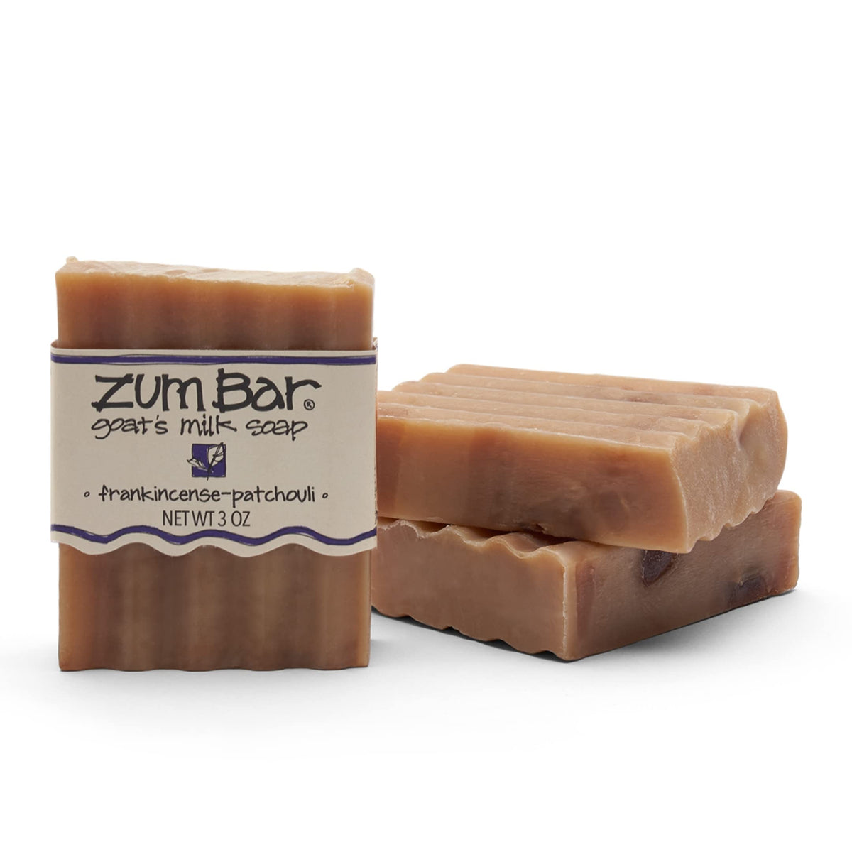 Indigo Wild Zum Bar Goat'S Milk Soap - Frankincense-Patchouli, 3 Oz (3 Pack)