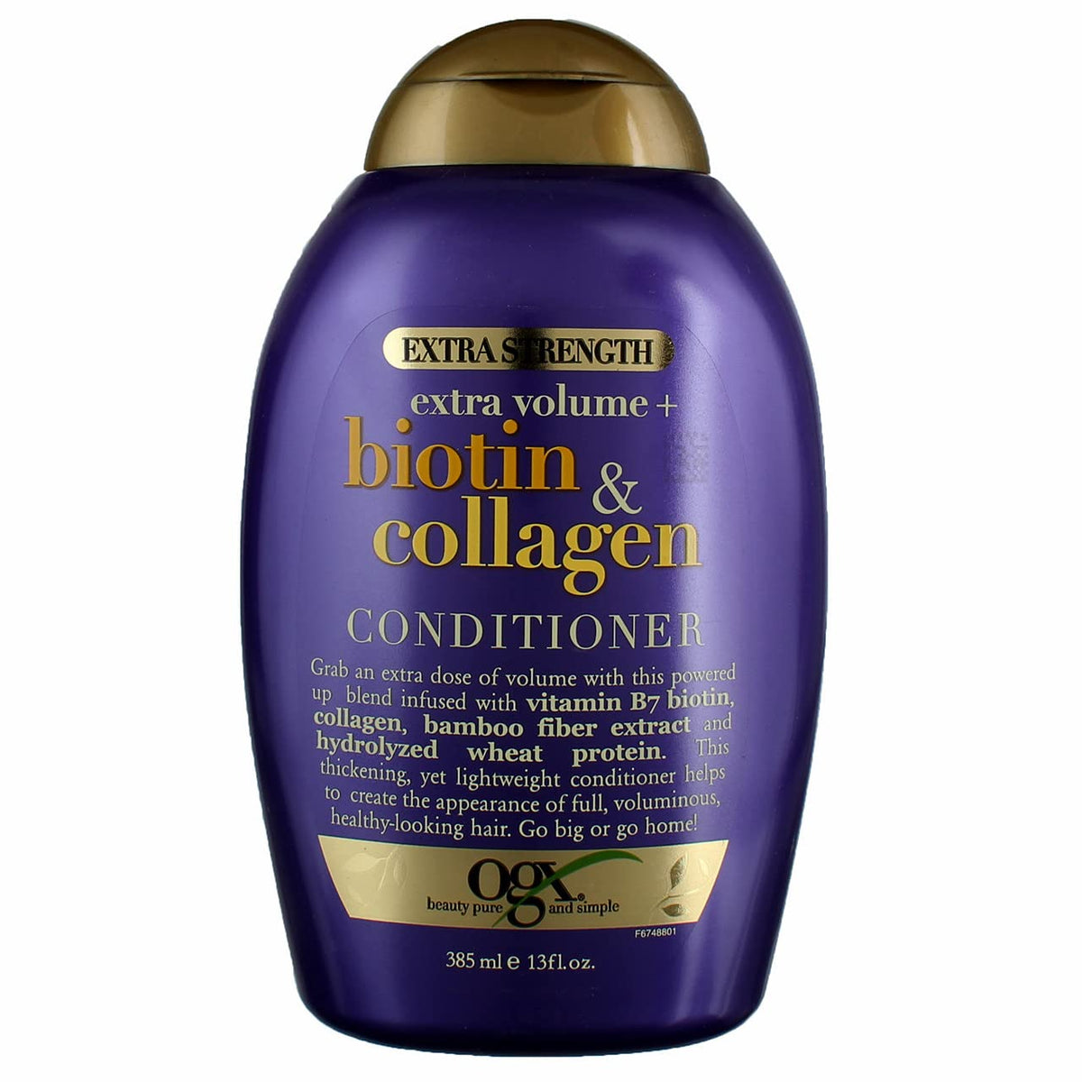 Ogx Conditioner Biotin & Collagen Extra Strength 13 Ounce (385ml) (Pack of 2)