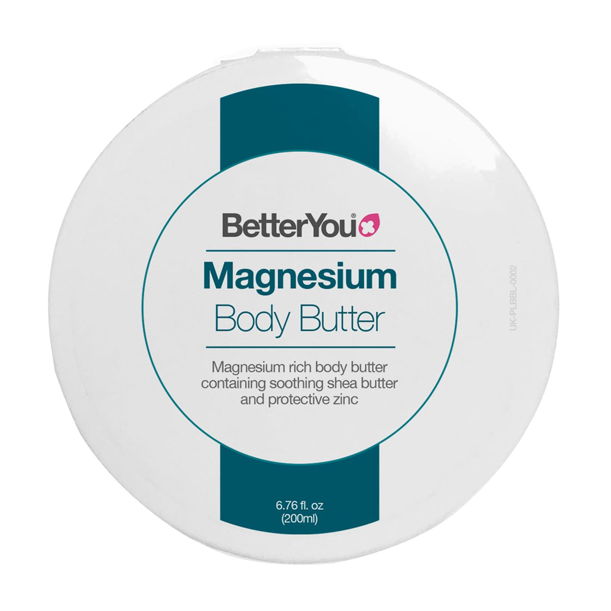 Betteryou Magnesium Body Butter - Dry Skin Moisturizer With Shea Butter & Zinc, 6.76 Oz