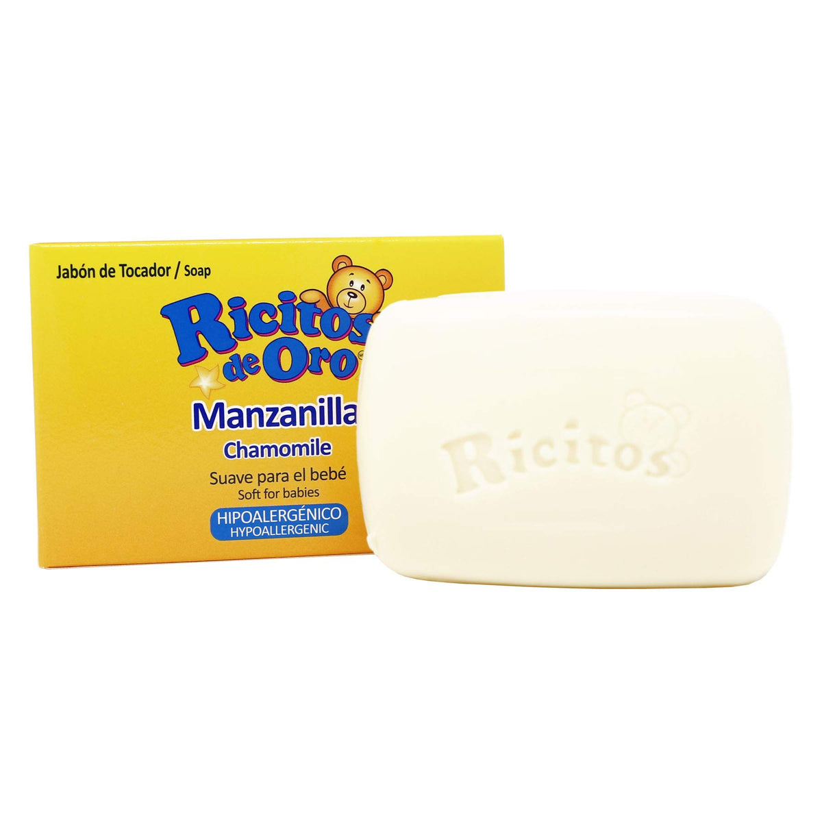 Ricitos De Oro Hypoallergenic Baby Bar Soap - 3.5 Oz (Pack Of 3)