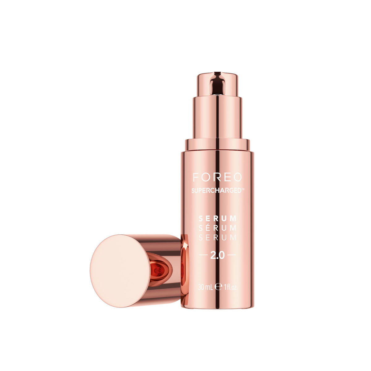 Foreo Supercharged Serum 2.0 - Hyaluronic Acid Microcurrent Gel For Rejuvenation & Hydration, 1 Fl Oz