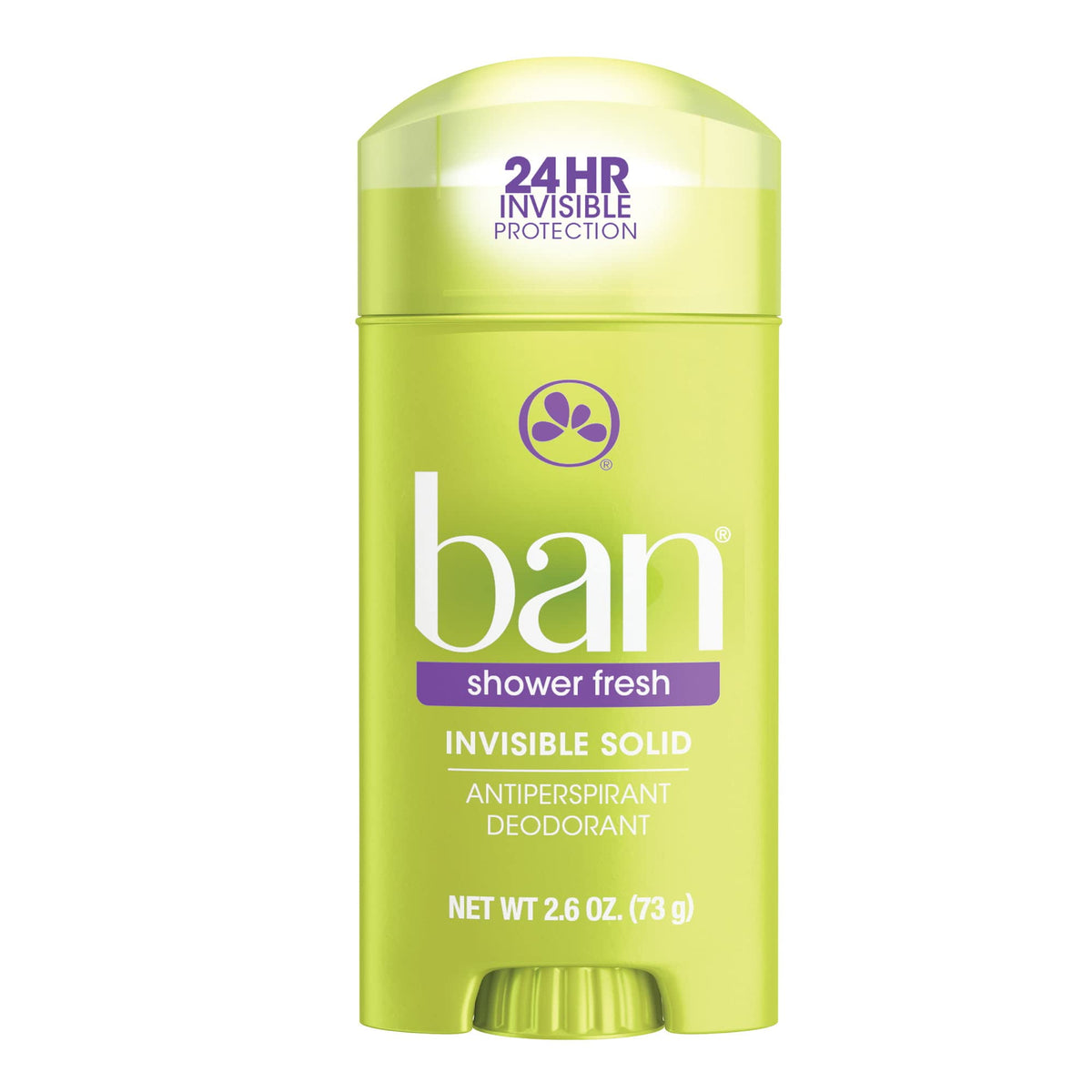 Ban Anti-Perspirant Deodorant Invisible Solid, Shower Fresh, 2.6 Oz (Pack Of 12)