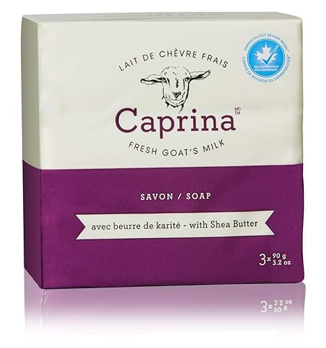 Caprina Fresh Goat’S Milk Soap Bar With Shea Butter, 3.2 Oz, Moisturizing & Biodegradable, 3