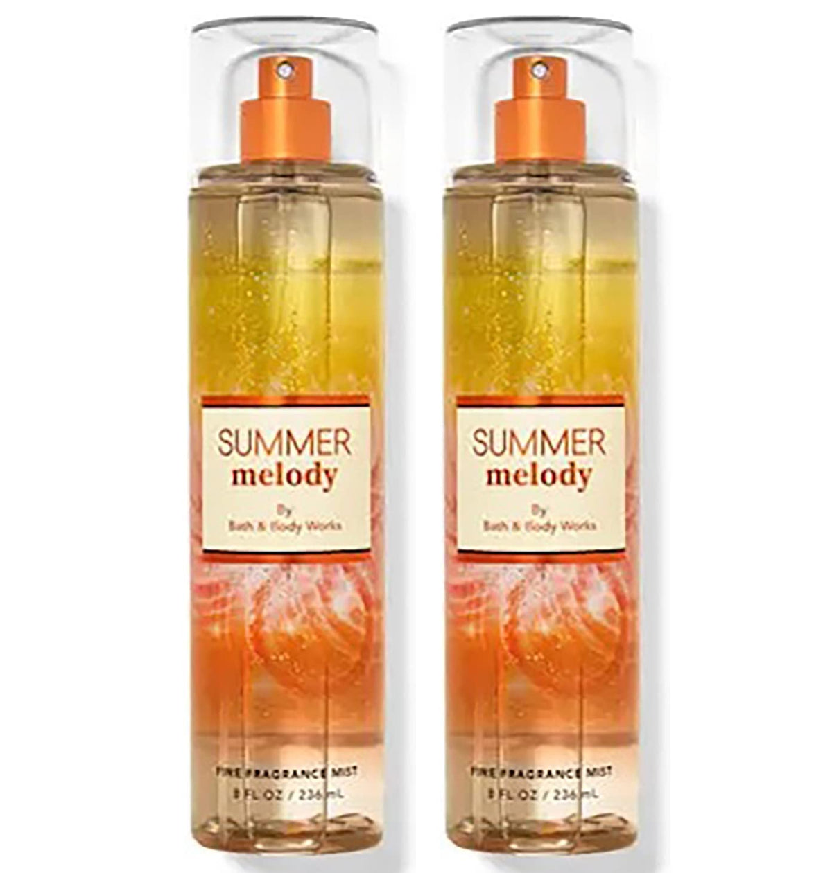 Bath & Body Works Summer Melody Fine Fragrance Body Mist Gift Set, 8 Oz, Pack Of 2