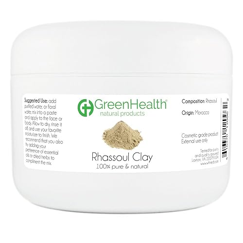 Rhassoul Clay Powder - 100% Pure & Natural, 6 Ounce By Greenhealth