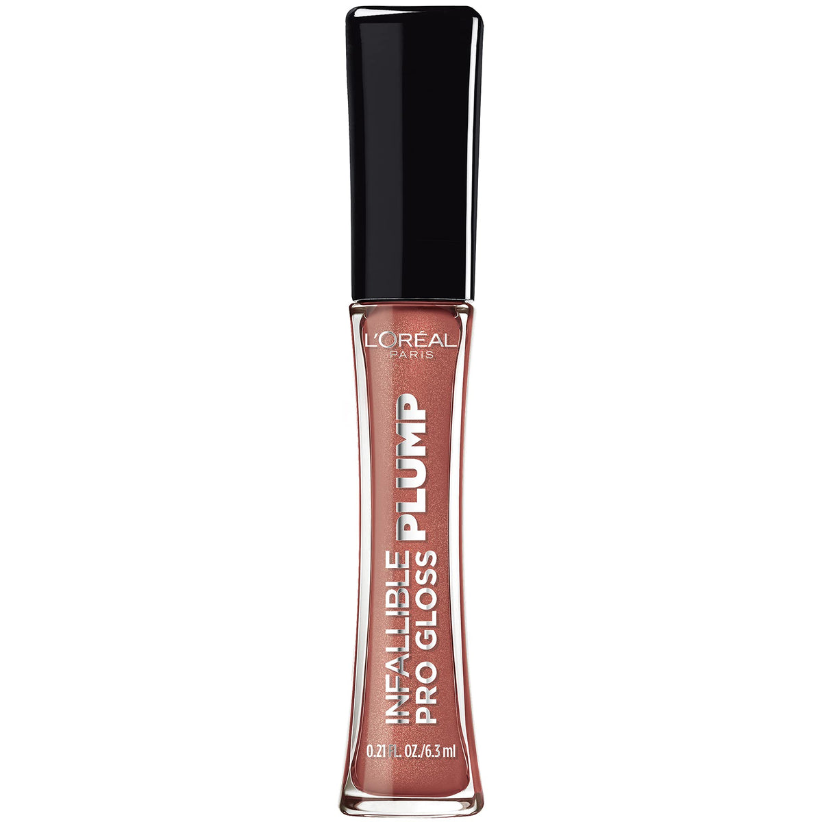 L'Oreal Paris Infallible Pro Gloss Plump Lip Gloss, Hyaluronic Acid, Nude Twinkle, 0.21 Oz