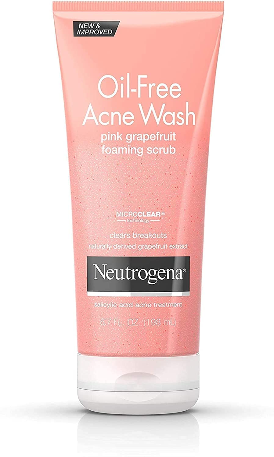 Neutrogena Oil-Free Acne Wash Foaming Scrub, Pink Grapefruit, 6.70 Oz (Pack Of 3)