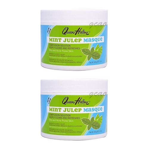 Queen Helene Mint Julep Masque 12 Oz (2 Pack) - Deep Cleansing Facial Mask For Oily Skin