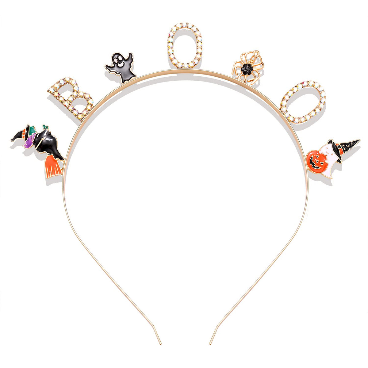 Phalin Rhinestone Ghost Pumpkin Halloween Headbands - Women’S Costume Party Hair Accessory