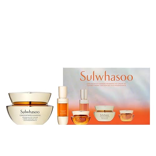 Sulwhasoo Ginseng Renewing Eye Cream Set - Anti-Aging Skincare, 3-Piece Gift Set