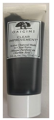 Origins Clear Improvement Charcoal Mask - Pore Cleansing, 0.5 Fl Oz, Active Charcoal