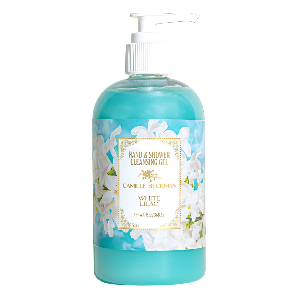 Camille Beckman White Lilac Hand & Shower Cleansing Gel, 13 Fl Oz - Moisturizing Formula